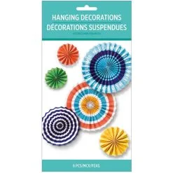 Hello Summer Paper Fan Decorating Kit, 6pc -Party Themes Sales 956351 03