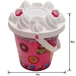 Ice Cream Sand Bucket Plastic Beach Toy Set, 7pc -Party Themes Sales 965729 01