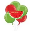 Watermelon Foil Balloon Bouquet, 6pc -Party Themes Sales 969569