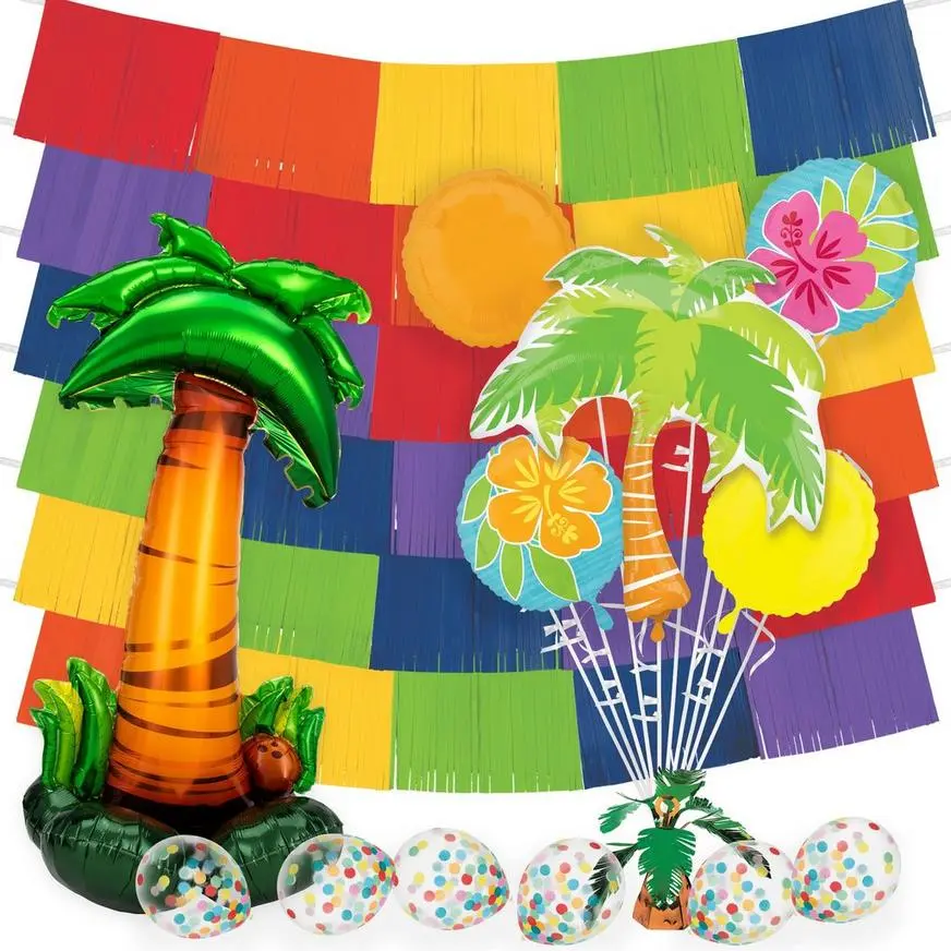 Palm Tree Luau Balloon Backdrop Kit 3 Palm Tree Luau Balloon Backdrop Kit