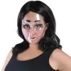 Transparent Disguise Mask, 1ct - Doll Eyes, Grin, Makeup Or Mustache 1 Transparent Disguise Mask, 1ct - Doll Eyes, Grin, Makeup Or Mustache -Party Themes Sales 9991