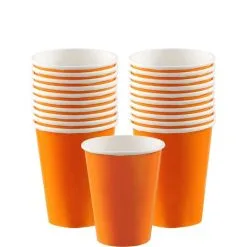 Orange Paper Cups 20ct