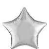 Silver Star Balloon, 19in 1 Silver Star Balloon, 19in -Party Themes Sales C45004 silver