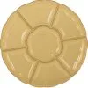 Gold Plastic Scalloped Sectional Platter -Party Themes Sales C553036 gold