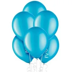 15ct, 12in, Caribbean Blue Pearl Balloons