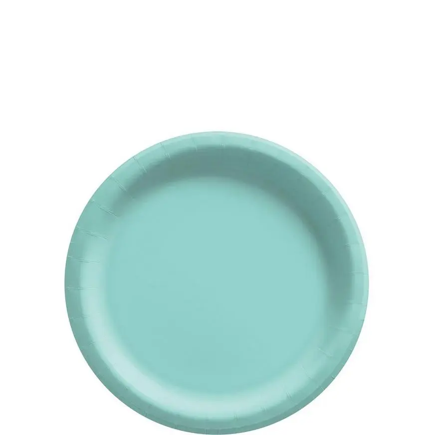 Robin's Egg Blue Paper Tableware Kit For 50 Guests 4 Robin's Egg Blue Paper Tableware Kit For 50 Guests - Image 2