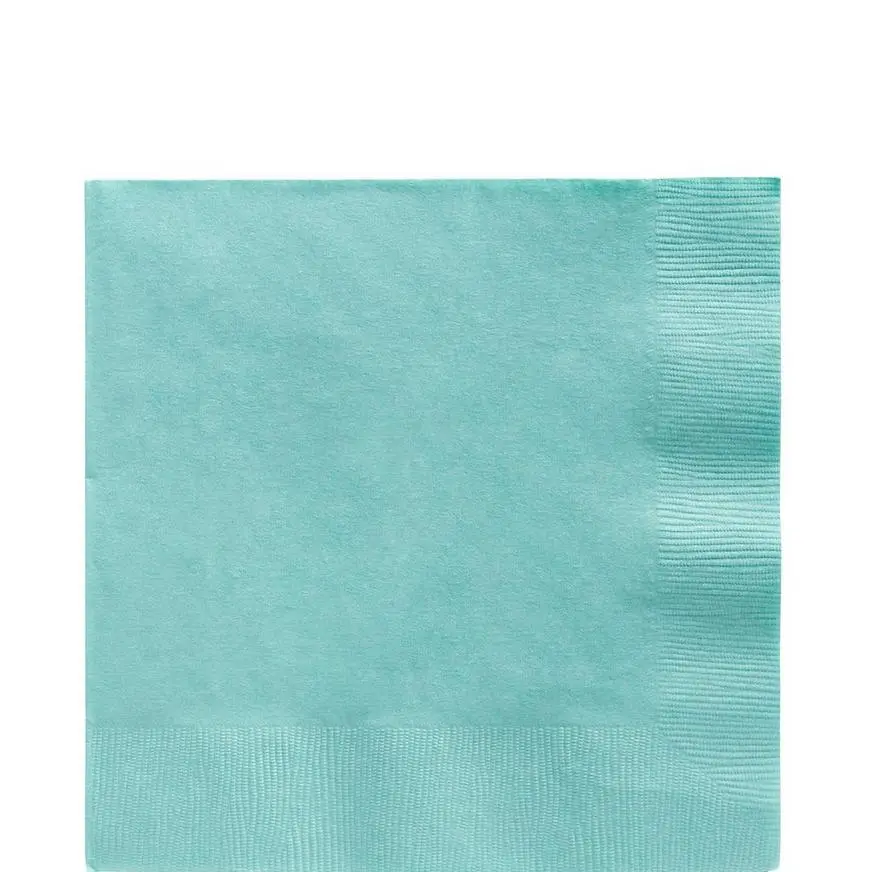 Robin's Egg Blue Paper Tableware Kit For 50 Guests 6 Robin's Egg Blue Paper Tableware Kit For 50 Guests - Image 4