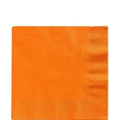 Orange Plastic Tableware Kit For 50 Guests -Party Themes Sales C756783 orange 03