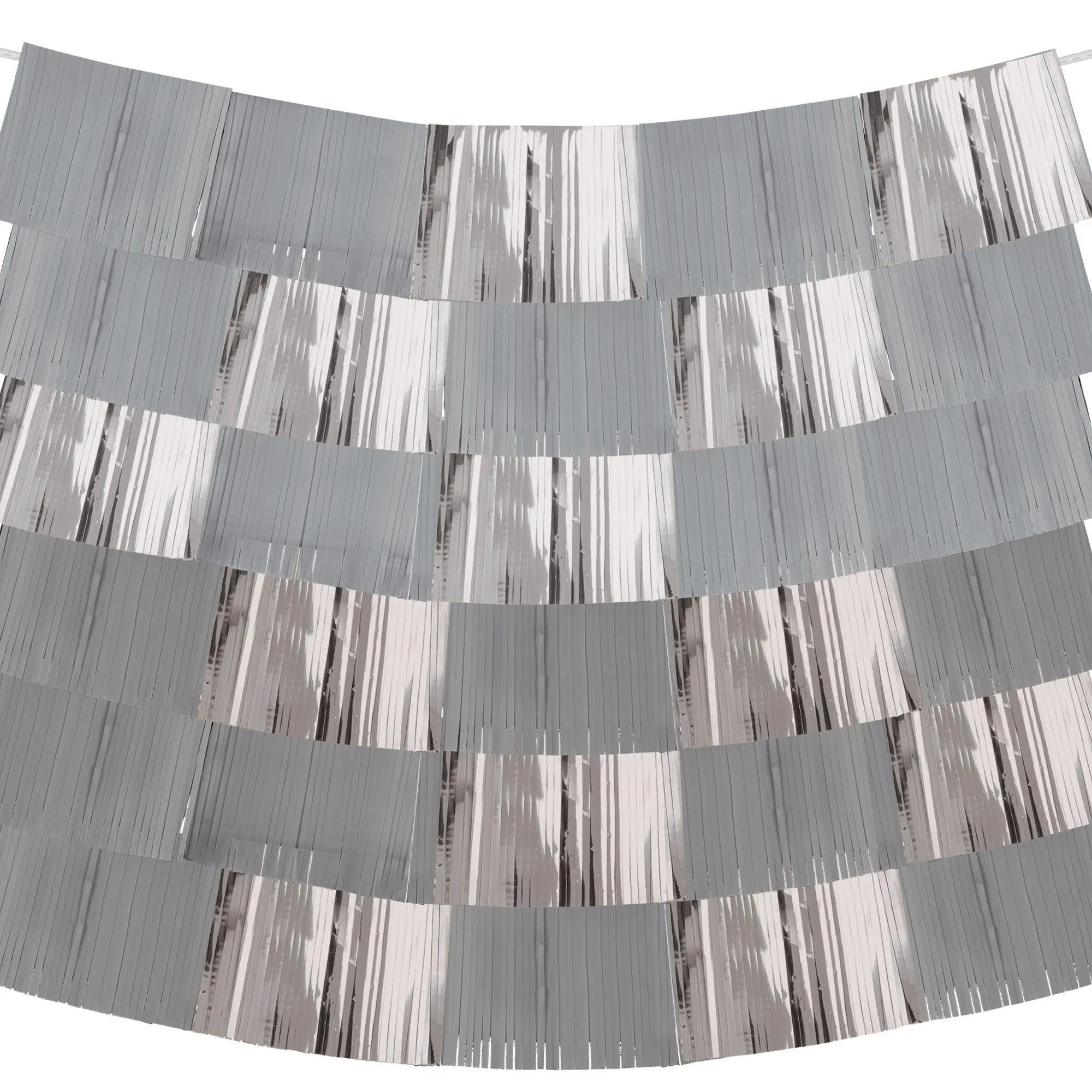 Gray & Silver Fringe Banners 9ct 4 Gray & Silver Fringe Banners 9ct - Image 2