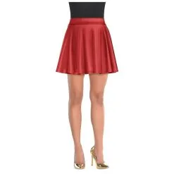 Womens Red Flare Skirt -Party Themes Sales C796274 red 01