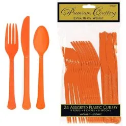 Party City Orange Tableware Kit For 20 Guests -Party Themes Sales C866276 orange 07