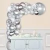 Air-Filled Silver Balloon Garland Kit -Party Themes Sales C885689 silver