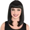 Black Long Bob Wig 2 Black Long Bob Wig -Party Themes Sales C910633 black