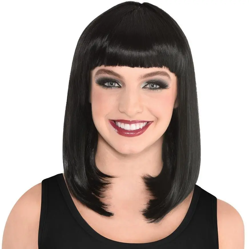 Black Long Bob Wig 3 Black Long Bob Wig