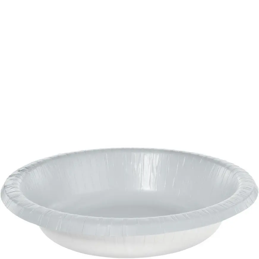 Silver Paper Bowls, 20oz, 20ct 3 Silver Paper Bowls, 20oz, 20ct