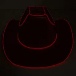 Light-Up Red Fabric Cowboy Hat 5 Light-Up Red Fabric Cowboy Hat -Party Themes Sales C928251 red 01