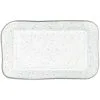 Silver Speckles Rectangular Melamine Platter, 18in X 11in