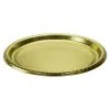 Metallic Gold Round Plastic Tray, 15.5in, 3ct 1 Metallic Gold Round Plastic Tray, 15.5in, 3ct -Party Themes Sales C970575 gold