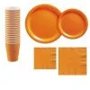 Orange Paper Tableware Kit For 20 Guests -Party Themes Sales CN866280 orange 2020 20Standard