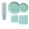 Robin's Egg Blue Paper Tableware Kit For 20 Guests -Party Themes Sales CN866280 robins egg blue 2020 20Standard