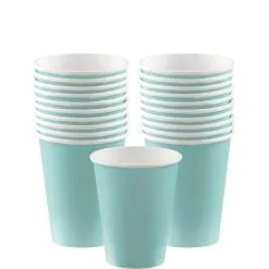 Robin's Egg Blue Paper Tableware Kit For 20 Guests -Party Themes Sales CN866280 robins egg blue 2020 20Standard 05
