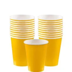 Sunshine Yellow Paper Tableware Kit For 20 Guests 13 Sunshine Yellow Paper Tableware Kit For 20 Guests -Party Themes Sales CN866280 yellow 2020 20Standard 05
