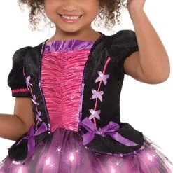 Kids' Light-Up Sparkle Witch Deluxe Costume -Party Themes Sales P590848 02