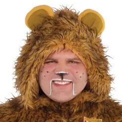 Adult Zipster Cowardly Lion One Piece Costume Plus Size - The Wizard Of Oz -Party Themes Sales P688284 01
