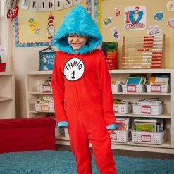 Child Thing 1 & Thing 2 One Piece Costume - Dr. Seuss -Party Themes Sales P732790 01