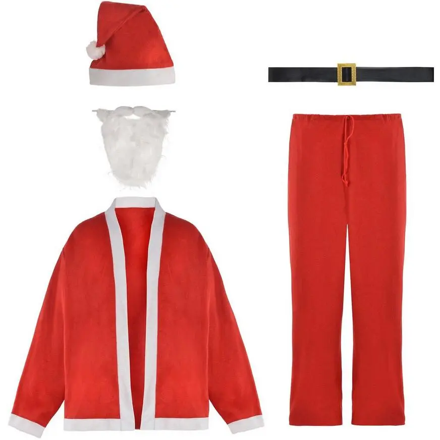Adult Santa Suit, 5pc 4 Adult Santa Suit, 5pc - Image 2