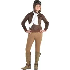 AMSCAN Girls Amelia Earhart Costume Accessory Kit