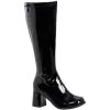 ELLIE SHOES INC Womens Black Go-Go Boots -Party Themes Sales P794498