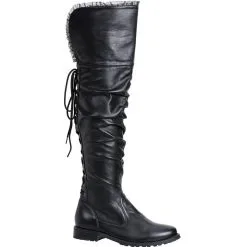 ELLIE SHOES INC Womens Tyra Black Pirate Boots