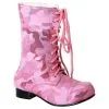ELLIE SHOES INC Girls Pink Viva Combat Boots -Party Themes Sales P794569