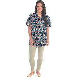 AMSCAN Hibiscus Flowers Hawaiian Shirt