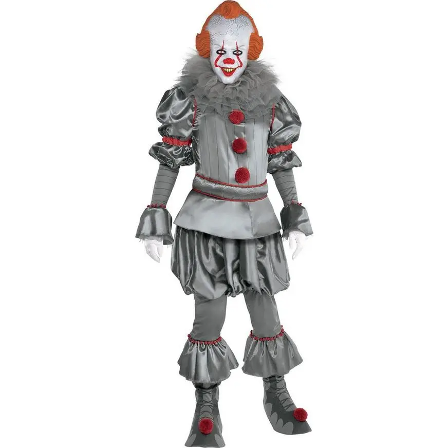 AMSCAN Adult Tattered Pennywise Deluxe Costume - It Chapter Two 3 AMSCAN Adult Tattered Pennywise Deluxe Costume - It Chapter Two