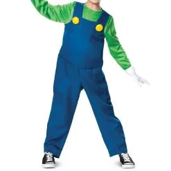 Disguise Limited Kids' Luigi Deluxe Costume - Super Mario Brothers -Party Themes Sales P842925 02