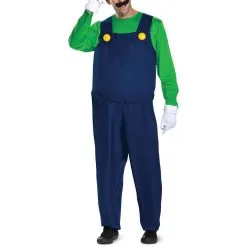 Disguise Limited Adult Luigi Costume - Super Mario Brothers -Party Themes Sales P842929 03
