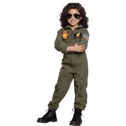 AMSCAN Maverick Flight Suit Costume For Kids - Top Gun 2 -Party Themes Sales P843007 01