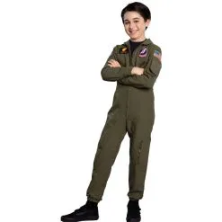 AMSCAN Maverick Flight Suit Costume For Kids - Top Gun 2 -Party Themes Sales P843007 02