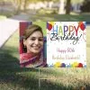 Custom Rainbow Balloon Bash Photo Yard Sign 2 Custom Rainbow Balloon Bash Photo Yard Sign -Party Themes Sales P867488