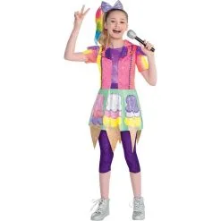 AMSCAN Child Ice Cream Cone JoJo Siwa Costume - Nickelodeon
