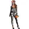 Adult La Muerta Day Of The Dead Skeleton Catsuit -Party Themes Sales P889516