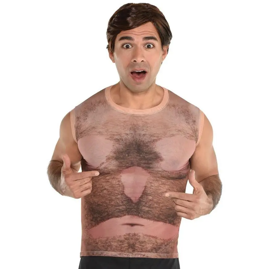 Adult Waxed Chest Hair Shirt - The 40-Year-Old Virgin 3 Adult Waxed Chest Hair Shirt - The 40-Year-Old Virgin