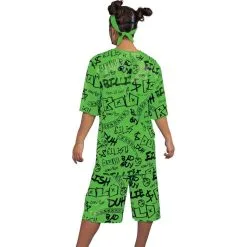 Disguise Adult Green Billie Eilish Costume -Party Themes Sales P899441 01