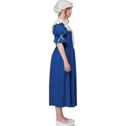 Kids' Blue & White Colonial Village Girl Costume Accessory Kit -Party Themes Sales P905649 02
