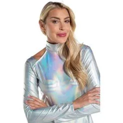 Adult Silver Alien Dress -Party Themes Sales P908986 01