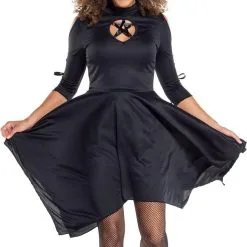 Adult Goth Witch Keyhole Dress -Party Themes Sales P909425 01