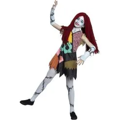 AMSCAN Kids' Sally Deluxe Costume - Disney The Nightmare Before Christmas -Party Themes Sales P919139 01