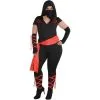 AMSCAN Adult Dragon Fighter Ninja Costume - Plus Size -Party Themes Sales P919240
